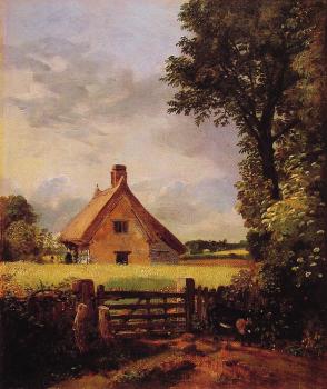 John Constable : A Cottage in a Cornfield